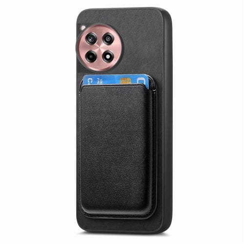 Funda Trasera PU con Tarjetero Magsafe para OnePlus Nord CE4 Ace 3V (Negra)