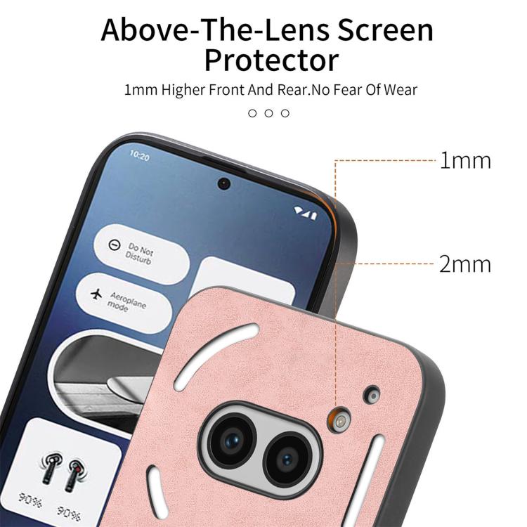 Funda Trasera Magnética PU para Teléfono cmf Phone 1 Retro Magsafe (Marrón)