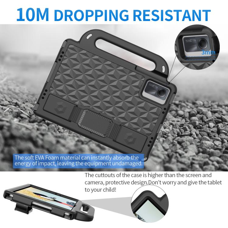 Funda de EVA a prueba de golpes para Xiaomi Pad 6/6 Pro Diamond Series (negra)