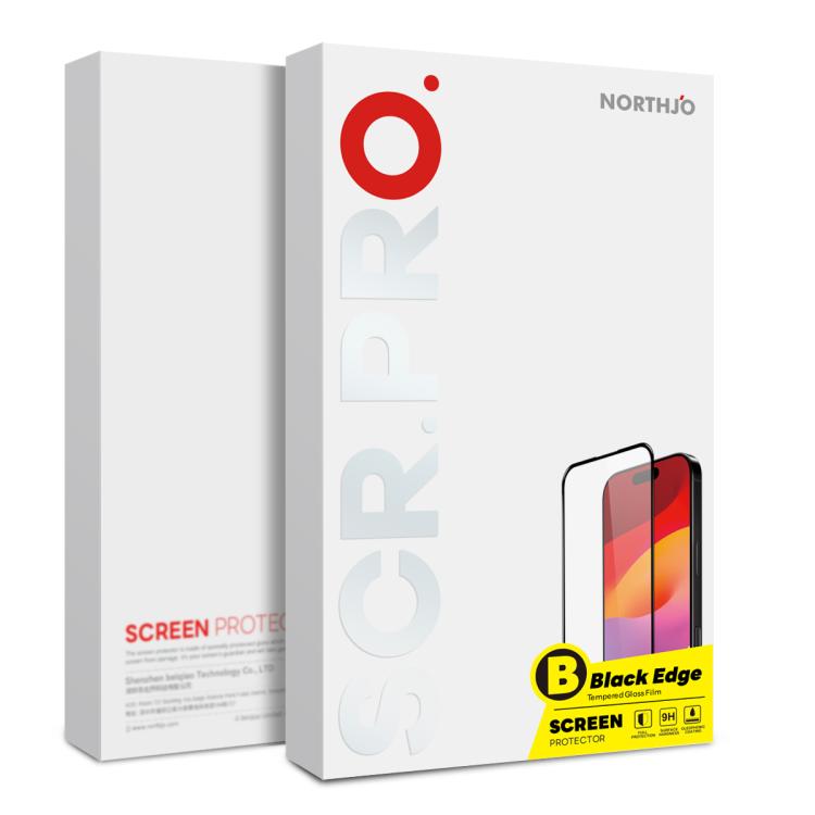 2 protectores de pantalla de vidrio templado con impresión de seda y pegamento completo NORTHJO A++ para Samsung Galaxy A17