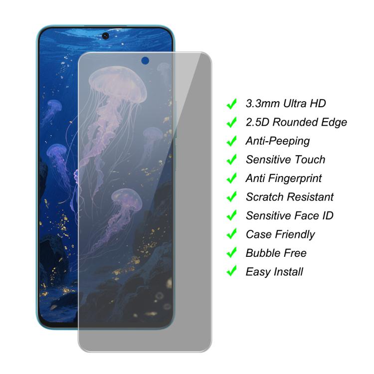 JUNSUNMAY - 25 protectores de pantalla de privacidad de vidrio templado para Samsung Galaxy A56/A36 5G