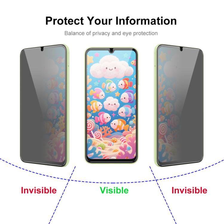 JUNSUNMAY - 25 protectores de pantalla de privacidad de vidrio templado para Samsung Galaxy A25e