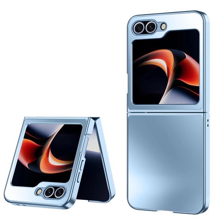 Funda plegable antigolpes con acabado esmerilado para Samsung Galaxy Z Flip5 5G AG (azul claro)