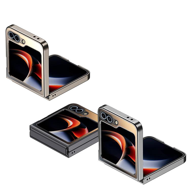 Funda plegable antigolpes con acabado esmerilado AG para Samsung Galaxy Z Flip6 5G (dorada)