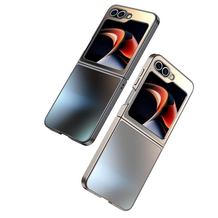 Funda plegable antigolpes con acabado esmerilado AG para Samsung Galaxy Z Flip6 5G (dorada)