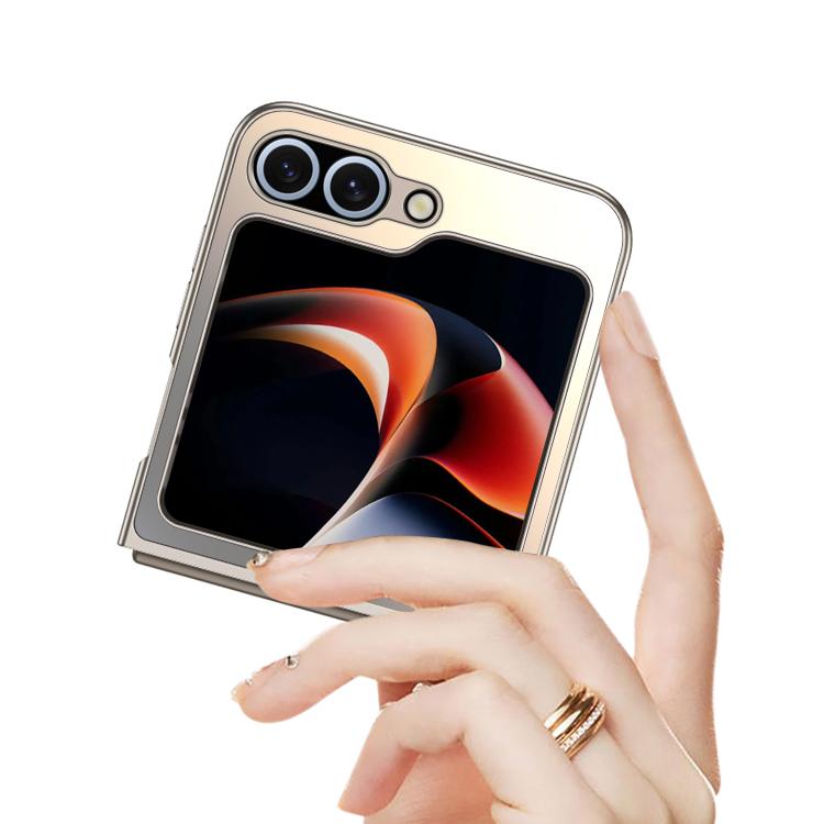 Funda plegable antigolpes con acabado esmerilado AG para Samsung Galaxy Z Flip6 5G (dorada)