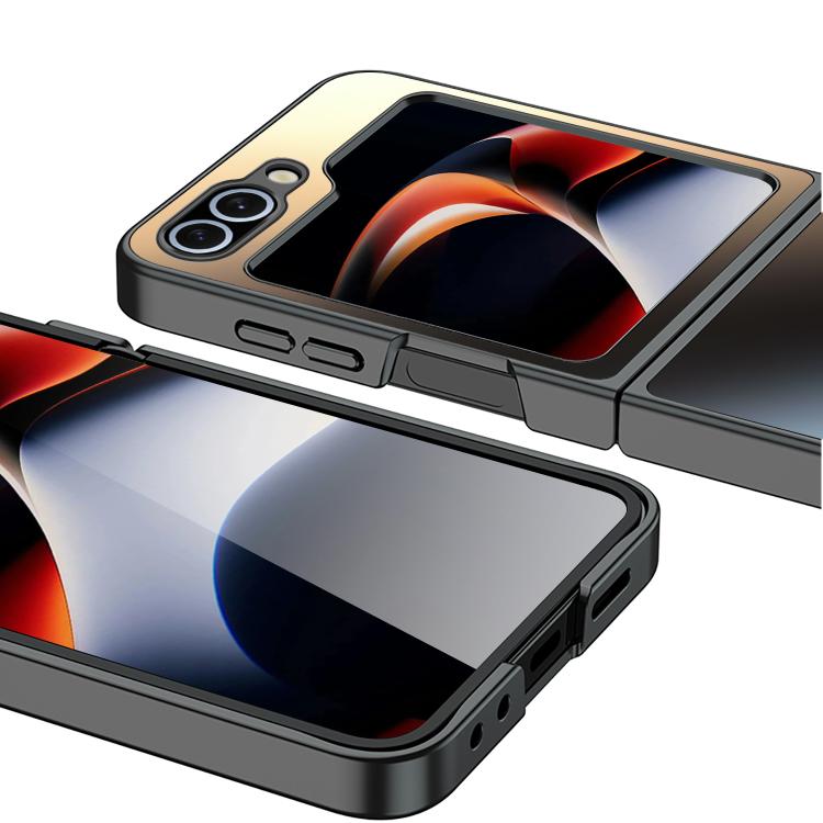 Funda plegable antigolpes con acabado esmerilado AG para Samsung Galaxy Z Flip6 5G (dorada)
