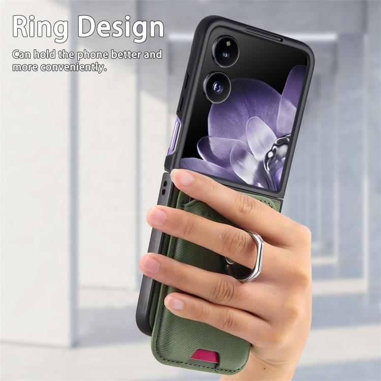 Funda magnética con tapa de tela sarga para Xiaomi Mix (verde)
