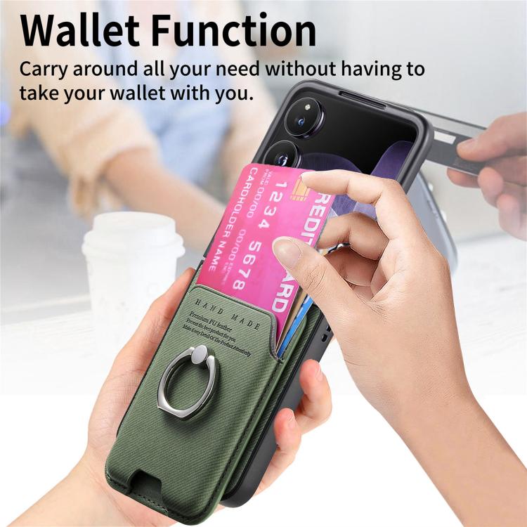 Funda magnética con tapa de tela sarga para Xiaomi Mix (verde)