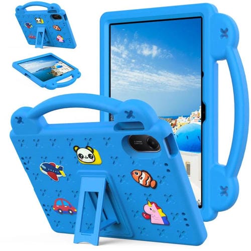 Funda de EVA a prueba de golpes para Xiaomi Redmi Pad 2 11 2025 con asa y soporte para niños (azul cielo)