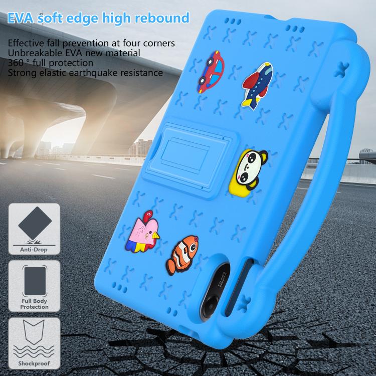 Funda de EVA a prueba de golpes para Xiaomi Redmi Pad 2 11 2025 con asa y soporte para niños (azul cielo)