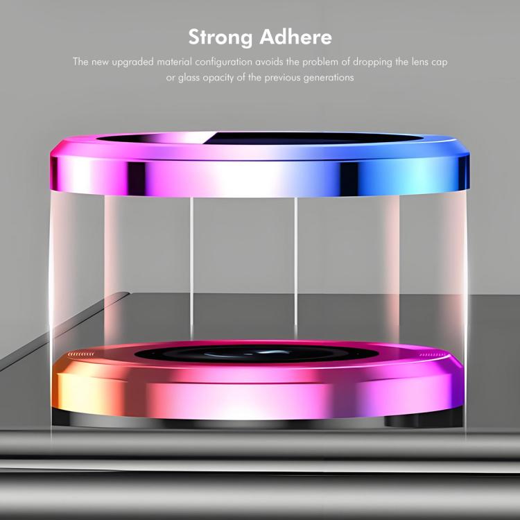 ENKAY Hat-Prince - Lente de cámara trasera 9H con película de vidrio templado de aleación de aluminio para Xiaomi Mix Flip 2 (colorida)