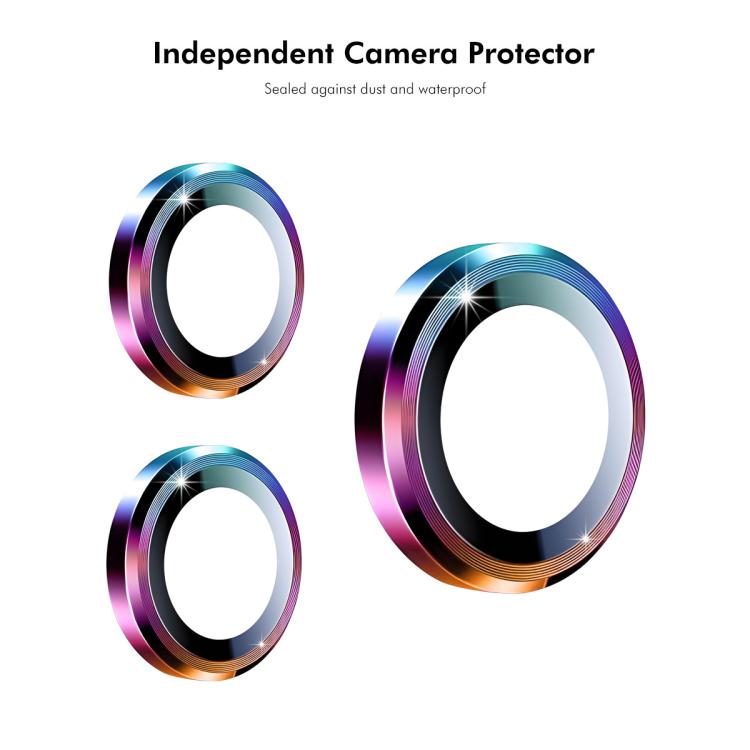 ENKAY Hat-Prince - Lente de cámara trasera 9H con película de vidrio templado de aleación de aluminio para Xiaomi Mix Flip 2 (azul sierra)
