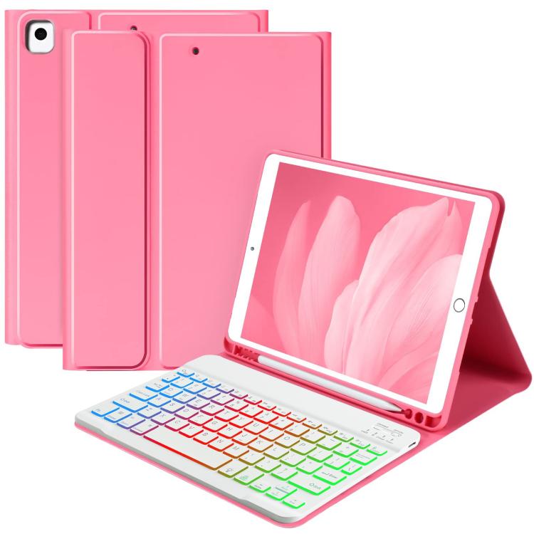 Funda magnética con teclado Bluetooth para iPad Air 11 (2024/2025) (rojo begonia)