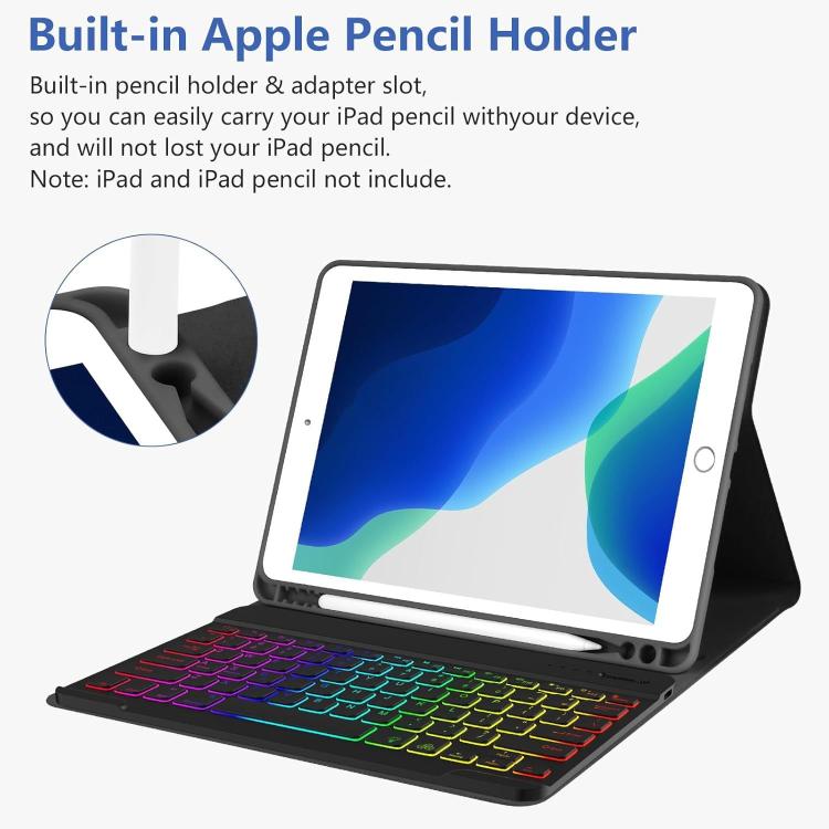 Funda magnética con teclado Bluetooth para iPad Pro 11 2024 (rojo begonia)