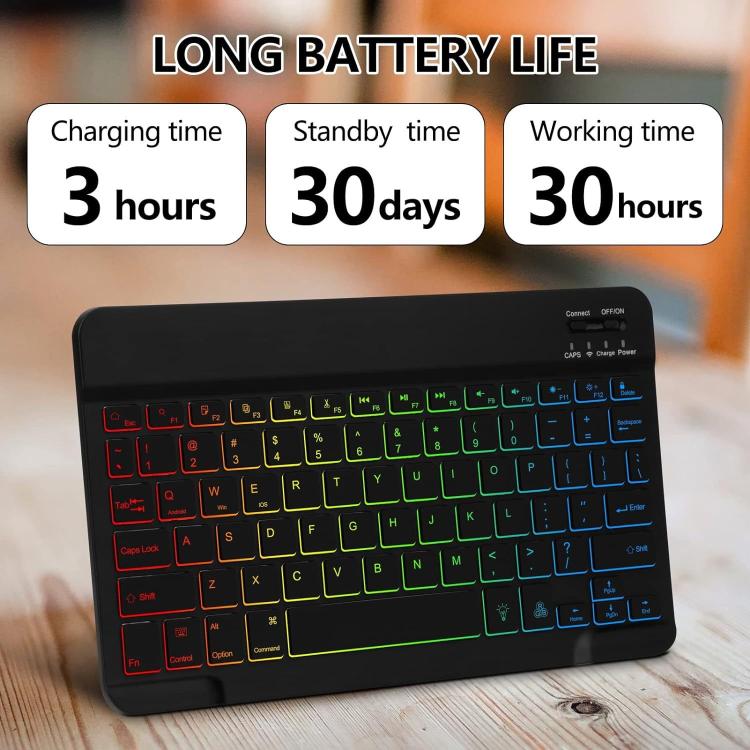 Funda magnética con teclado Bluetooth para iPad Pro 11 2024 (rojo begonia)