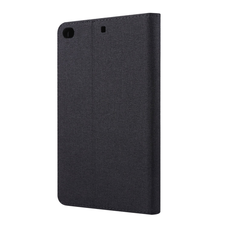 Funda para iPad Mini 4/3/2/1 Cuero PU con Tapa Horizontal Tela Teature Soporte Ranuras para Tarjetas (Negro)