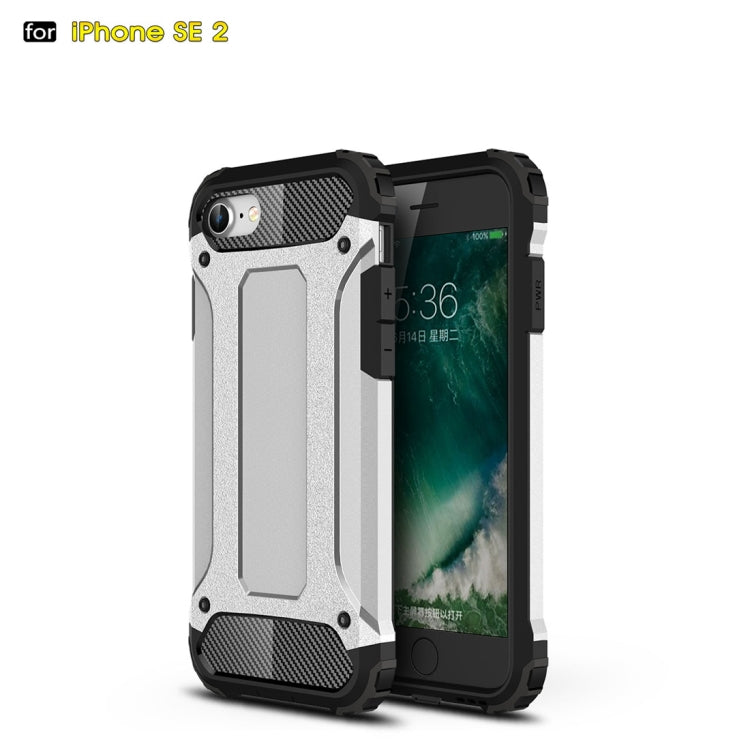 Funda Combinada Magic Armor TPU + PC para iPhone Se 2022 y Se 2020 (Plata)