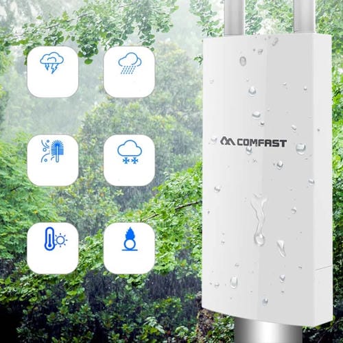 Enrutador AP Cobertura Inalámbrica Alta Potencia para Exteriores Comfast Ew72 1200 Mbps (Enchufe de EE.UU)