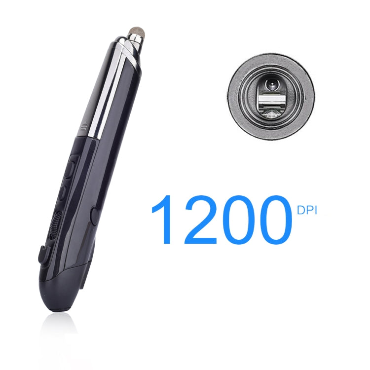 Ratón Inalámbrico Pr-08 1600Dpi 6 Teclas 2.4G Pizarra Electrónica Bolígrafo Multifunción Ppt Flip Pen (Blanco)