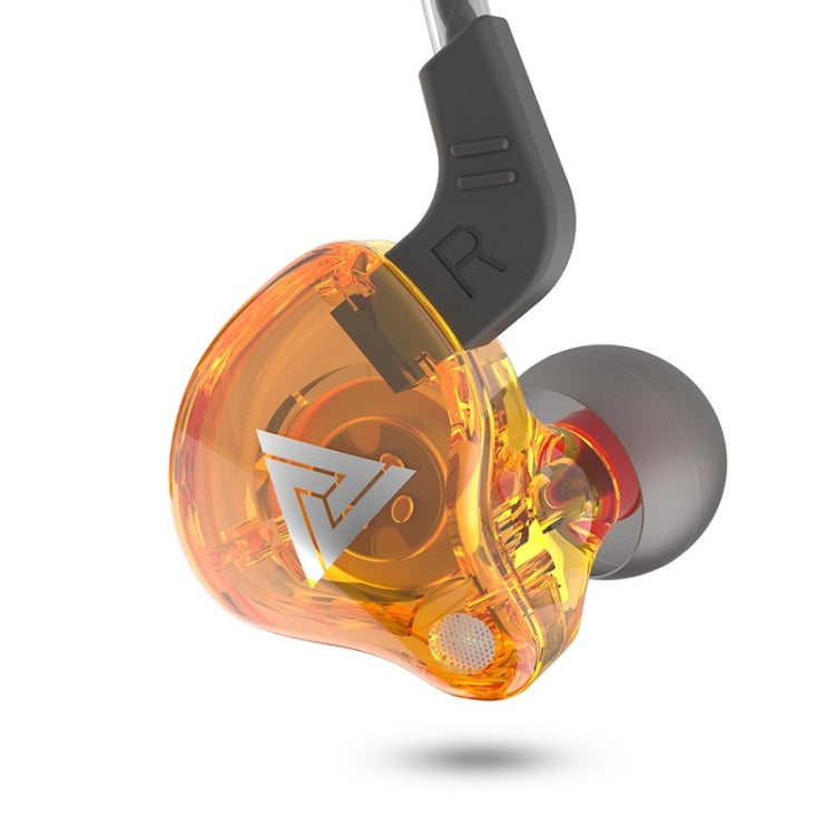 Auriculares Deportivos Qkz Ak6 In-Eur 3.5Mm Subwoofer Cableado (Amarillo) 2 Pcs