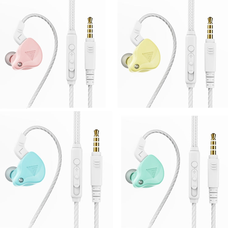 Auriculares In-Ear Qkz Ak6-X Subwoofer Cableado Deportivos 3.5mm (Amarillo)