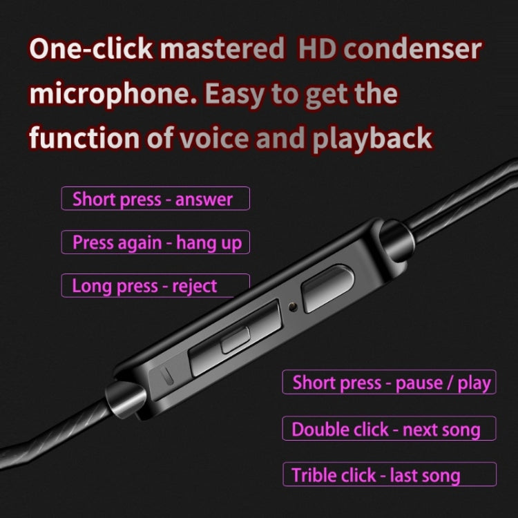Auriculares In-Ear Qkz Ak6 Cableado Subwoofer Deportivos (Transparent White) 2 Pcs