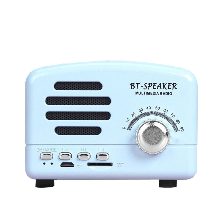 Mini Altavoz Portátil Bt01 Retro Bluetooth Inalámbrico Soporte TF (Azul)