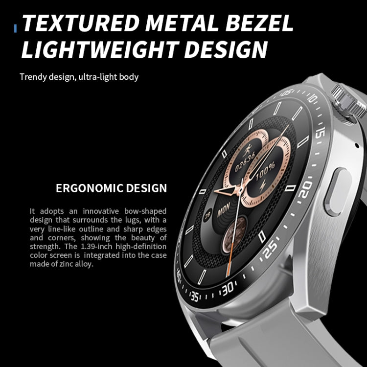 Reloj Inteligente Hw28 con Llamada Bluetooth, Monitoreo Salud, Pago NFC, IP67, 1,39 Pulgadas (Negro)