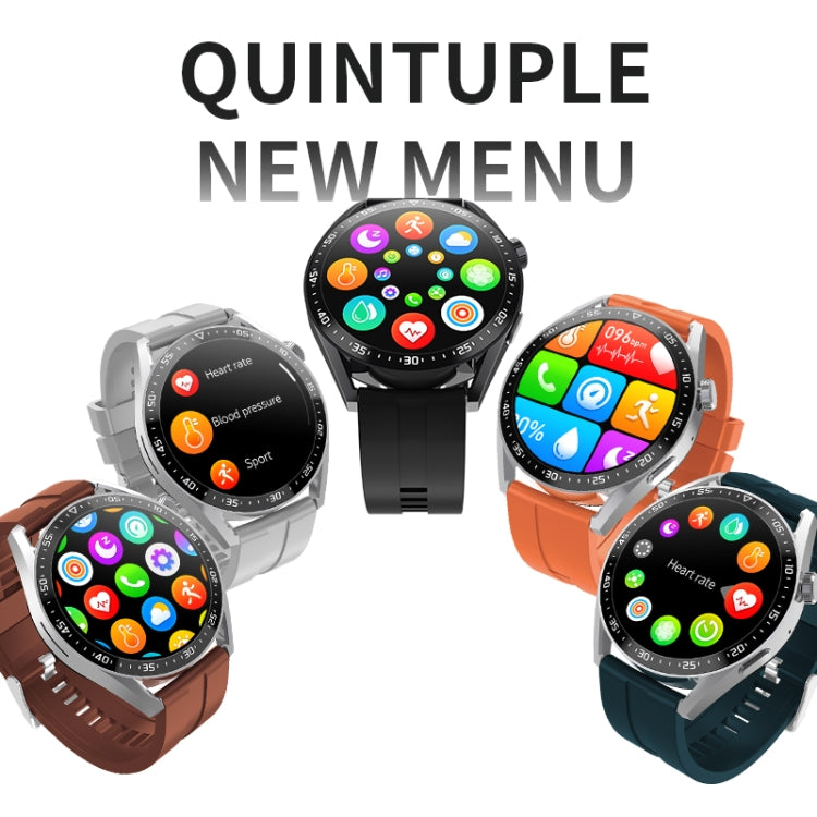 Reloj Inteligente Hw28 con Llamada Bluetooth, Monitoreo Salud, Pago NFC, IP67, 1,39 Pulgadas (Negro)