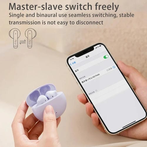 Auriculares Intrauditivos Inalámbricos Edifier N2 Pods Sport Talk Bluetooth (Morados)