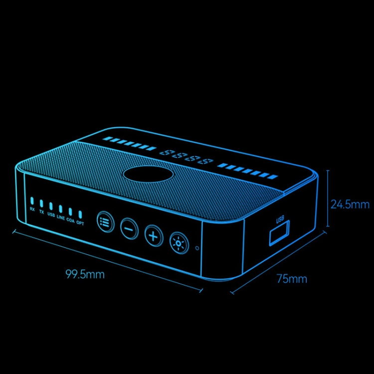 Adaptador de Audio Bluetooth Oms-M13 Receptor y Transmisor Bluetooth 5.3