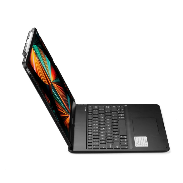 Teclado táctil Bluetooth para iPad Pro 12,9 Pulgadas 2022/2021/2020/2018 con Retroiluminación y Rotación 360 (Negro)