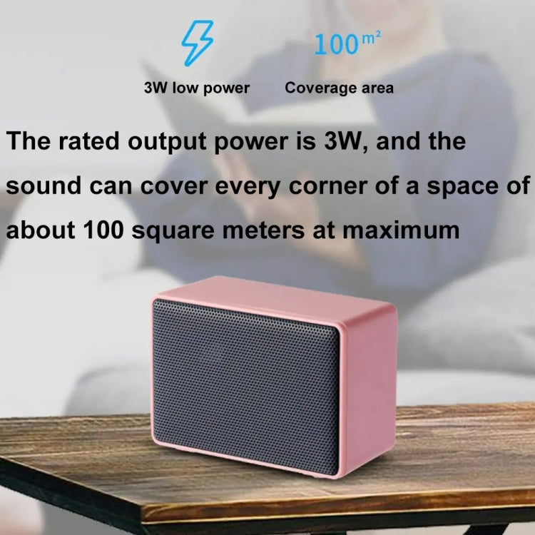 Altavoz Inalámbrico Bluetooth Ft-M9 Radio Fm Portátil para Exteriores (Rosa)