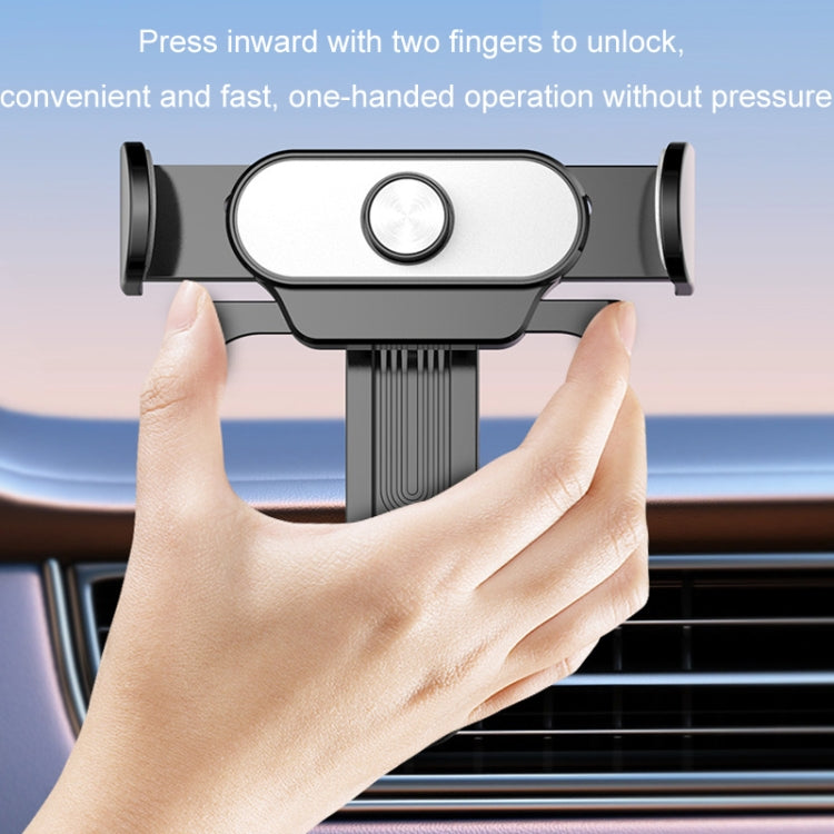 Soporte para Teléfono Móvil con Salida de Aire para Coche, Bloqueo Automático, Soporte de Navegación a Presión (Azul)