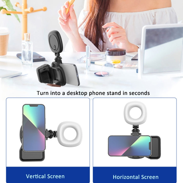 Empuñadura para Cámara de Teléfono con Soporte para Zapata Fría Control Remoto Bluetooth Luz de Relleno