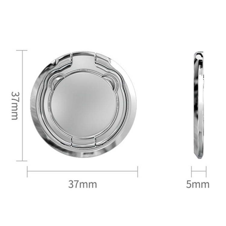 Soporte Universal para Teléfono de Escritorio con Anillo de Dedo Plegable y Rotación de 360 Grados (Dorado)