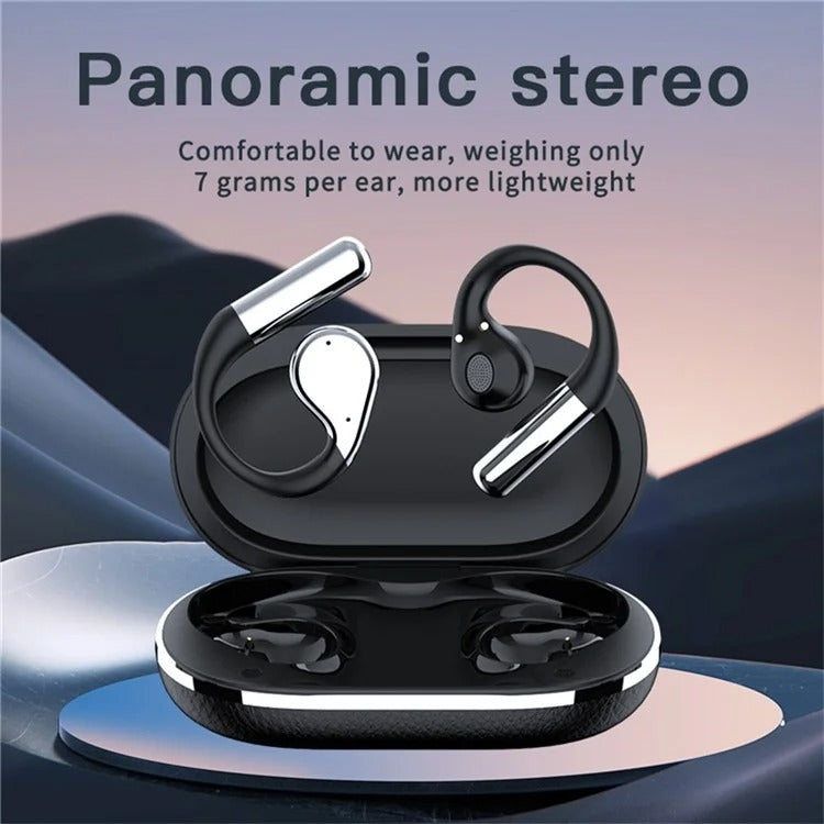 Auriculares Inalámbricos Bluetooth Ows Con Ganchos Para La Oreja Auriculares Abiertos Con Cancelación De Ruido (Piel)