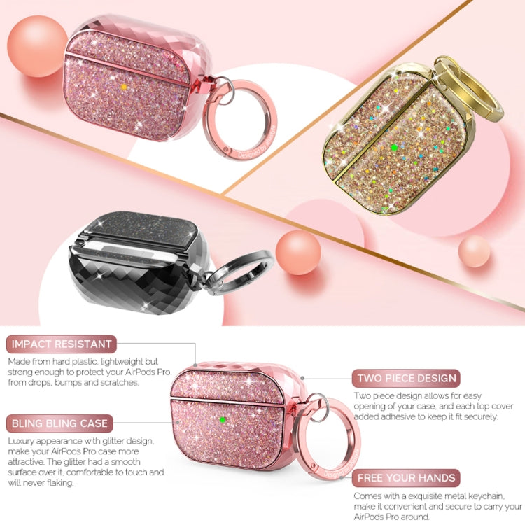 Funda Protectora Rígida Dividida Para Auriculares Inalámbricos Airpods Pro Ahastyle Pt119 (Dorada)