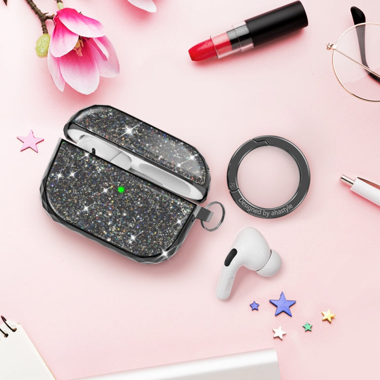 Funda Protectora Rígida Dividida Para Auriculares Inalámbricos Airpods Pro Ahastyle Pt119 (Dorada)