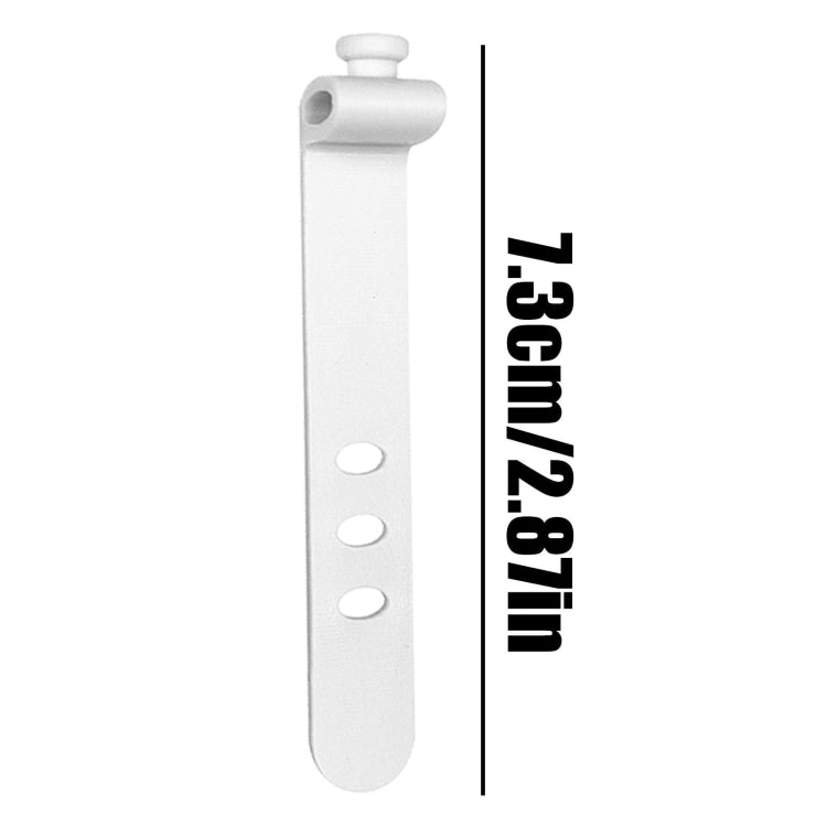 Organizador de Cables de Silicona 3 Orificios 73mm (Negro) 100 Piezas
