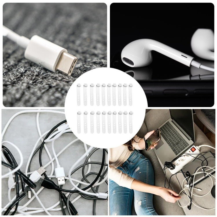 Organizador de Cables de Silicona 3 Orificios 73mm (Negro) 100 Piezas