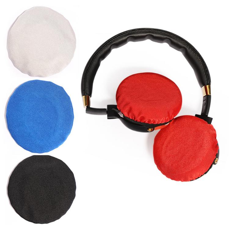 Fundas Protectoras Universales para Auriculares Redondas Reutilizables Transpirables a Prueba de Sudor (Negro) 2 unidades