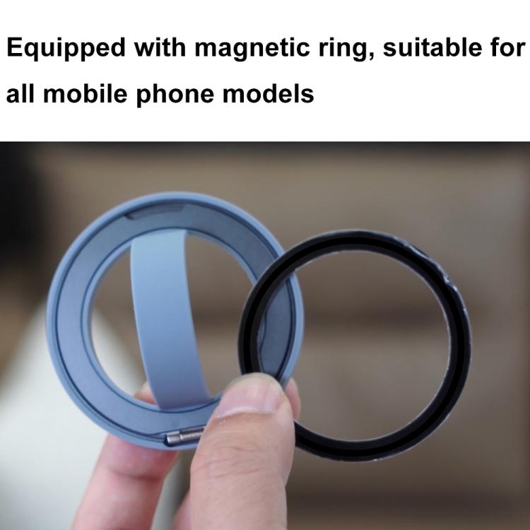 Soporte para Teléfono Móvil Rk-X39 Mini con Hebilla de Anillo Magnético de Silicona (Púrpura)