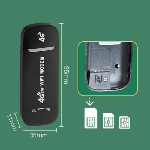 Tarjeta de Internet Inalámbrica 4G LTE Router WIFI Móvil para Automóvil (Gris Blanco)