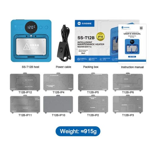 Kit de Plateforme de Chauffage Sunshine Ss-T12B 9 En 1 Réparation de Carte Mère Compatible avec iP7G-16PM et Android Universel