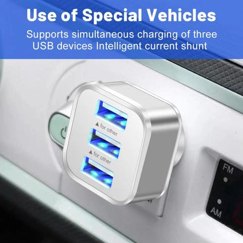 Expansor de 3 Puertos USB 2.0 Hub (Dorado)