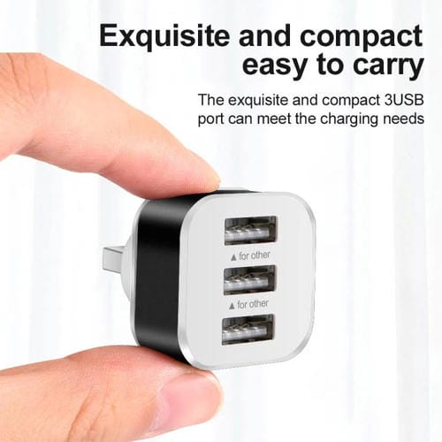 Expansor de 3 Puertos USB 2.0 Hub (Dorado)