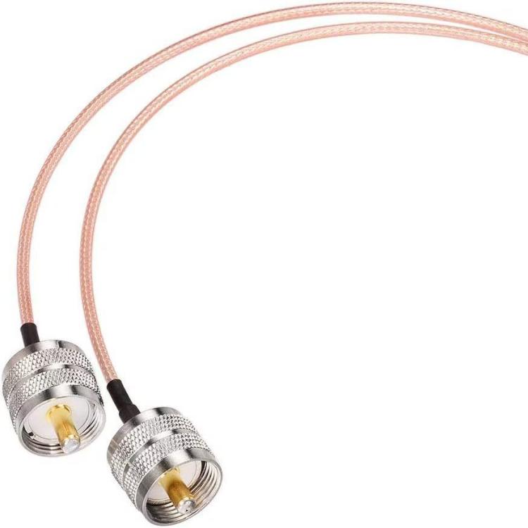 Cable Adaptador 20 cm UHF Hembra a 2 UHF Macho 1 en 2 SO239 a PL259Y