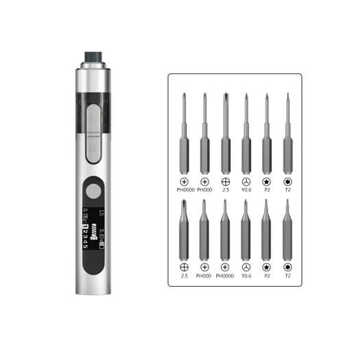 Small Electric Screwdriver Set Maant L5 Multifunction 12 Pieces Mobile Phone Repair